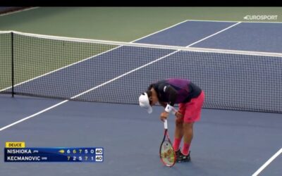 Japanese Star Yoshihito Nishioka Collapses During First-Round Match at at U.S. Open